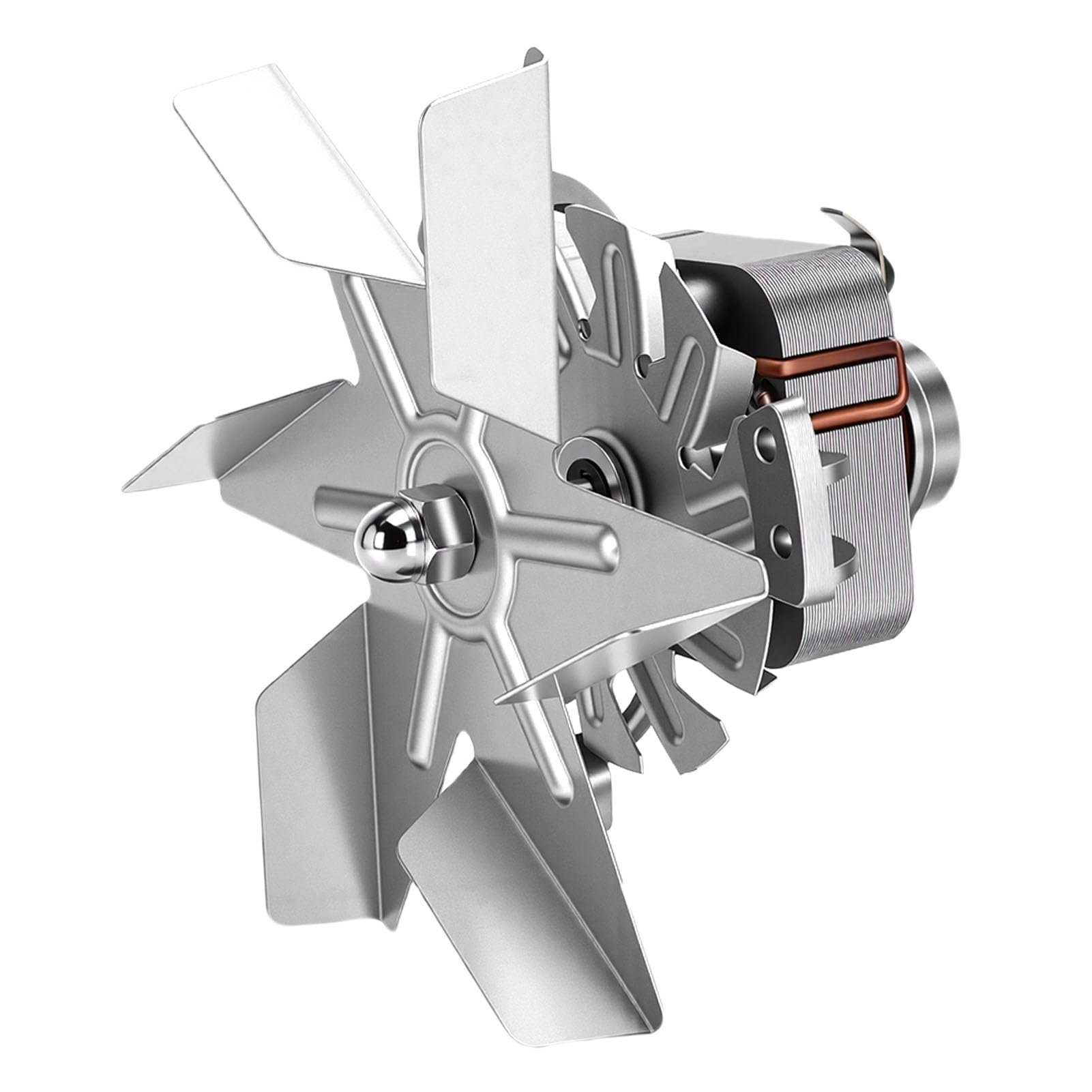 SIXRUN Lüftermotor, Aluminium-Ersatz-Lüftermotor, 1500 Bis 2500 U/min, 30 Bis 50 W, 6 Flügel, 450 Pa für die Luftzirkulation Im Trocknungsofen bei Konstanter Temperatur