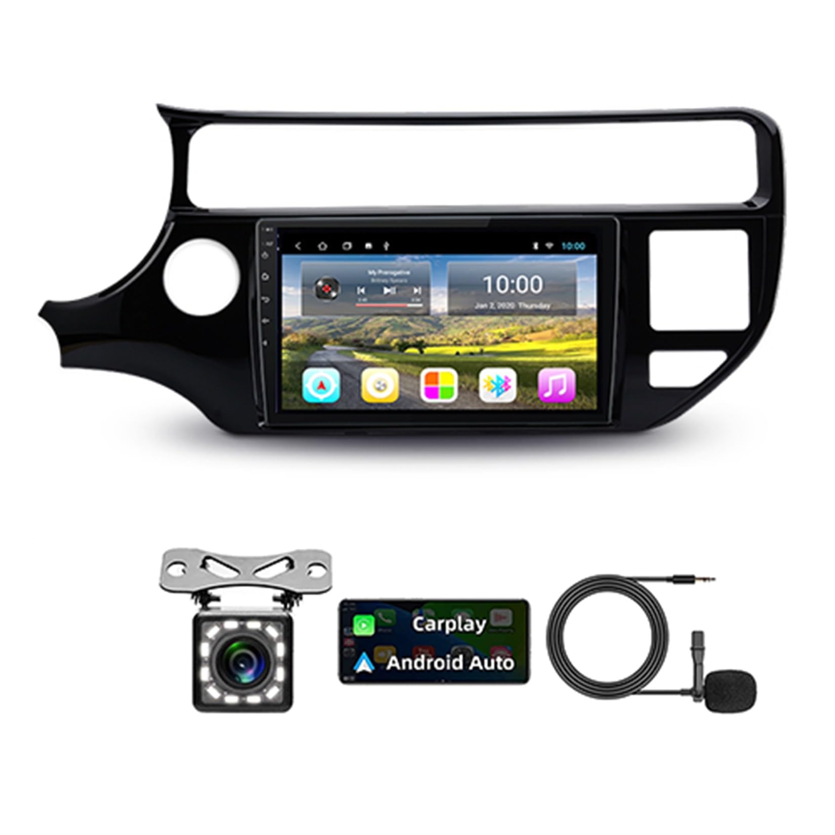 Autoradio Android 11 pour Kia RIO 4 2015-2017 avec écran tactile 10 pouces