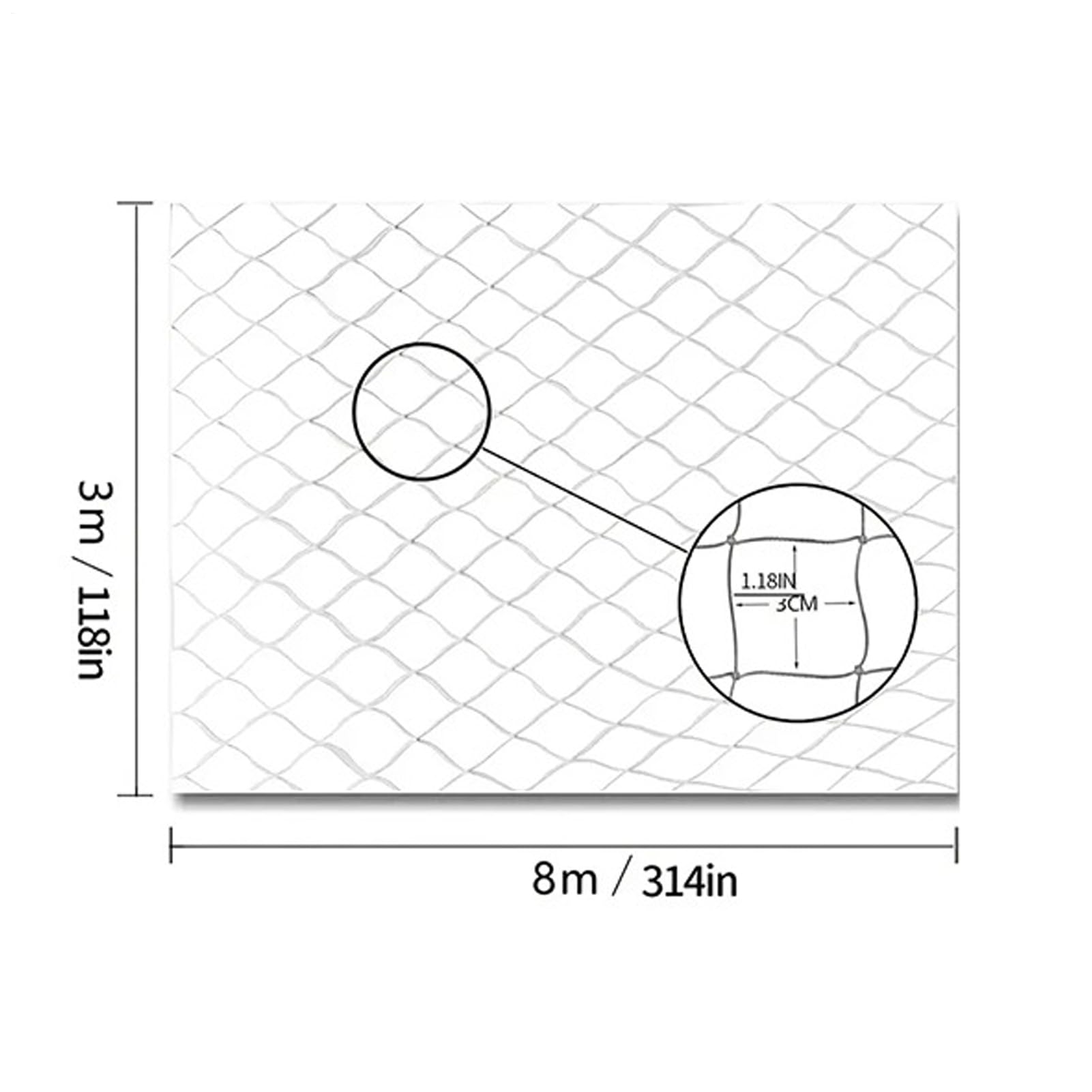 NETTINA DI BALCONO per animali domestici, balcone da rete per gatti | Rete per la per animali domestici per balcone, scale, porta,