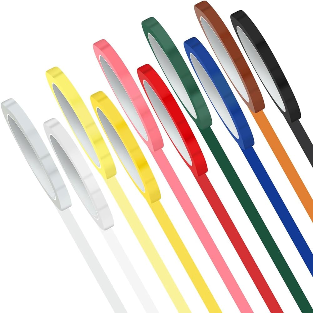 10 Rotoli Nastro Autoclave Colorato - 216 Piedi Cadauno, Larghezza 0.315 Pollici, Per Identificazione Strumenti