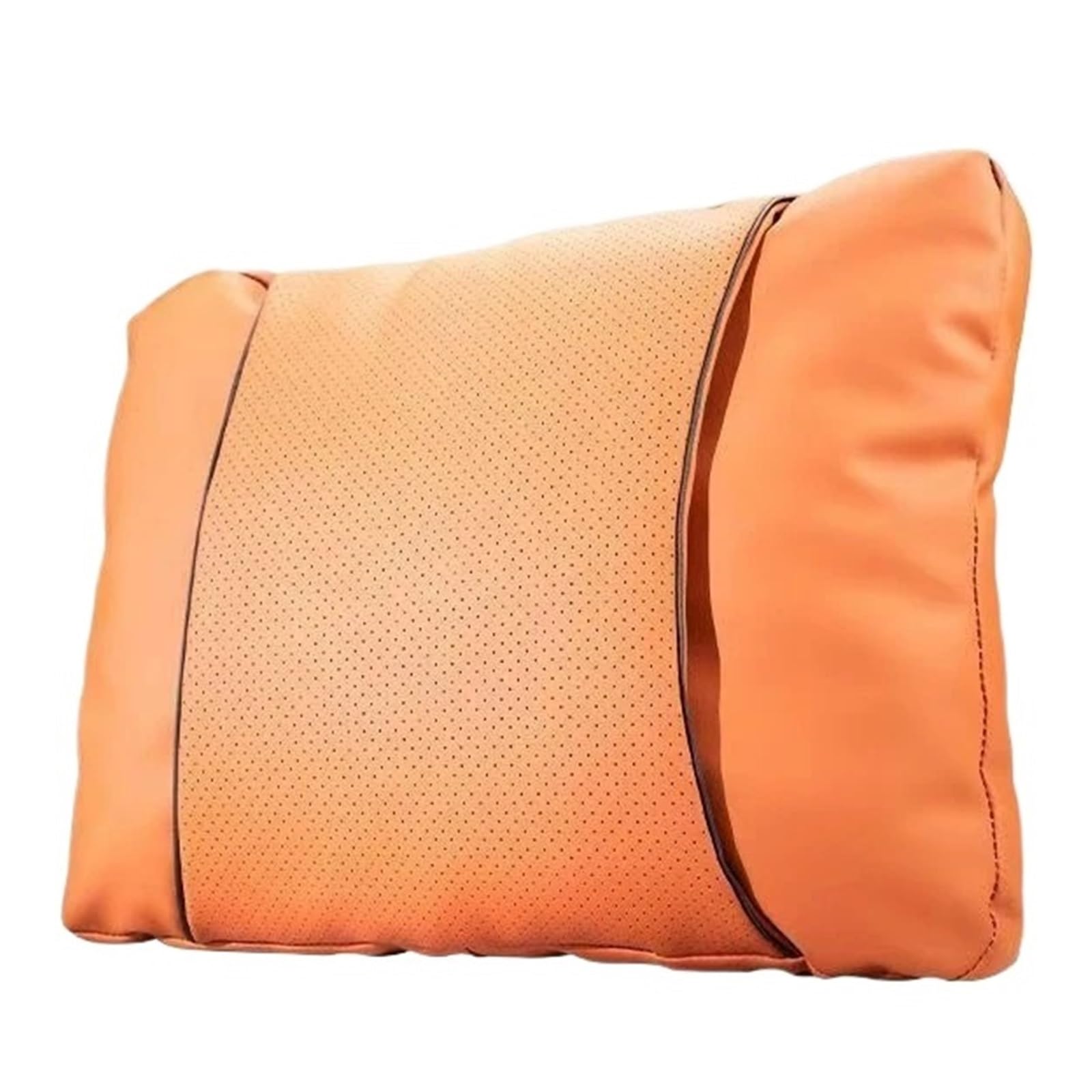 KAUWYEHD Car Seat Accessories Car Seats Na&ppa Leather Headrests Breathable Waist Cushions Neck Pillows(F style backrest)