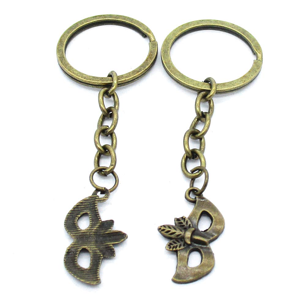 4044 Charms 10 Pieces Antique Bronze Tone Keychain Keyring Jewellery Clasps Suppliers TK0918 Carnival Masks