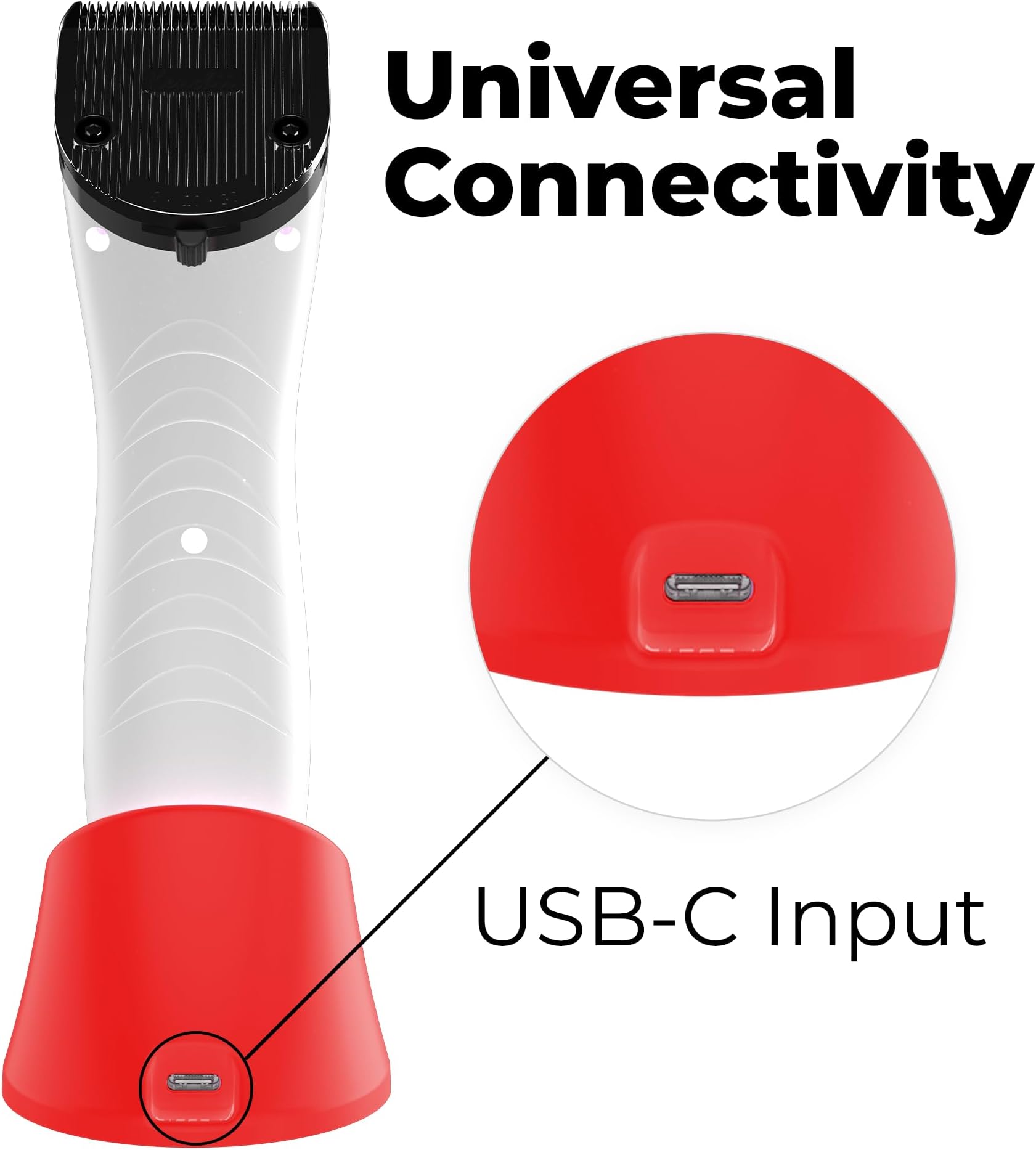 Kenchii Flash 5 Red Dragon Limited Edition - 5-in-1 Digital Cordless Clipper - Precision Pet Grooming: Trim, Shape, and Style Effortlessly USB-C Charging (Red)