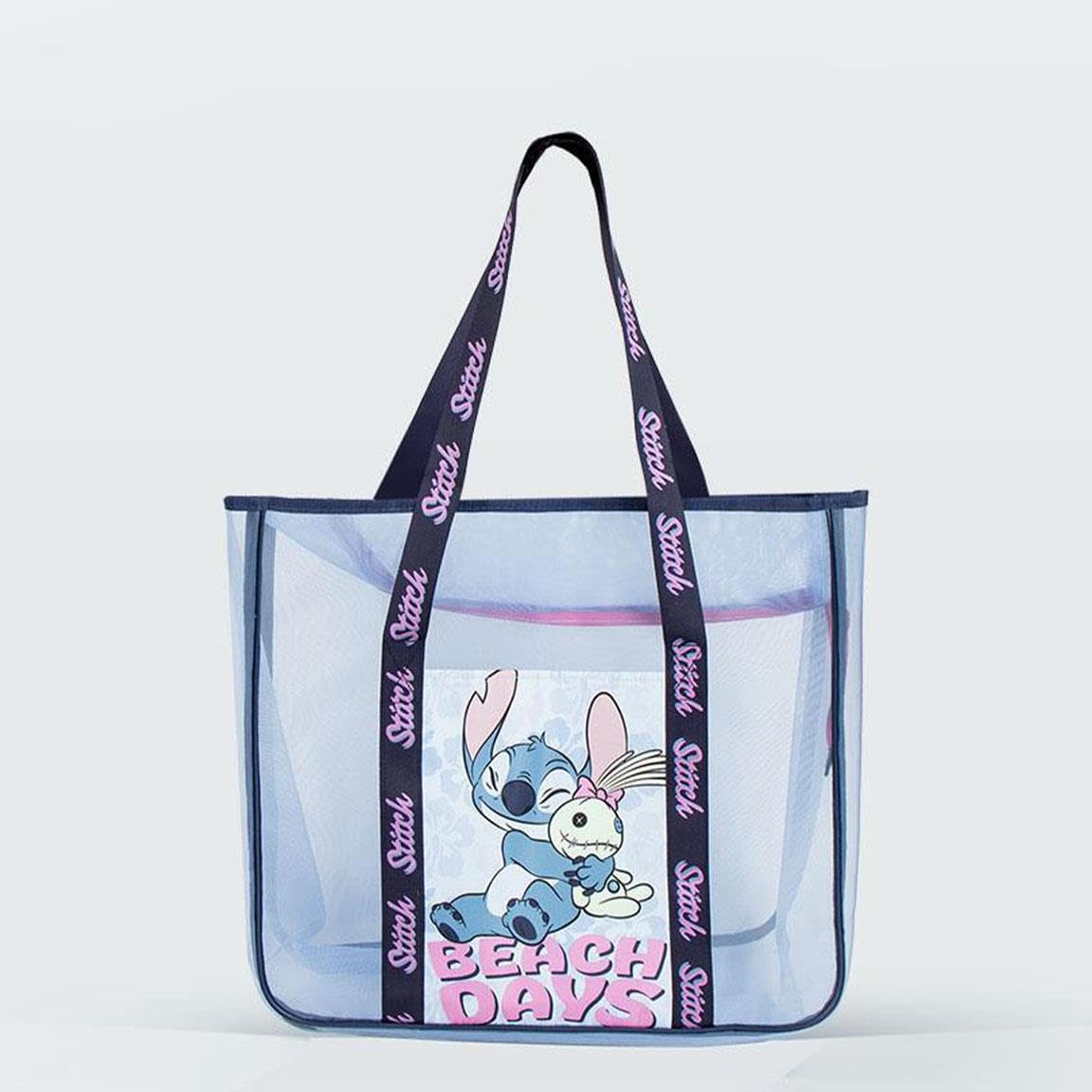 Bolsa de Playa Stitch Oficial Disney Grande Resistente Transpirable Cerdá Life's Little Moments