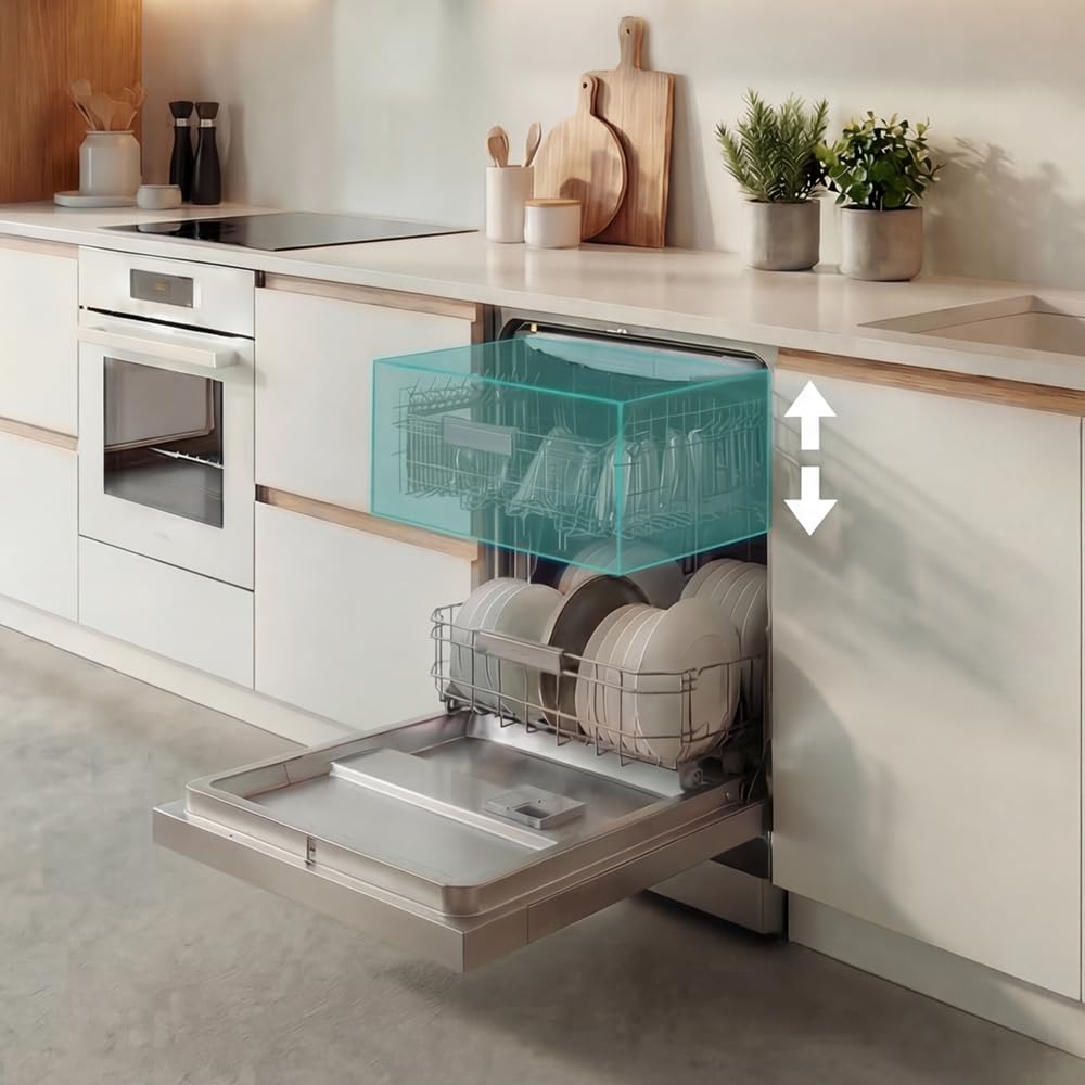 Cecotec Lave-vaisselle Intégrable 60cm Bolero Aguazero 6620 Full-BI C. 1850W, 15 Couverts, 8 Programmes, Moteur Inverter, Écran FullColor, Smart Wash, Turbo Dry+, AutoClean, Demi-Charge, Dual Zone