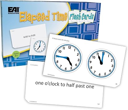EAI Education Elapsed Time Flash Cards