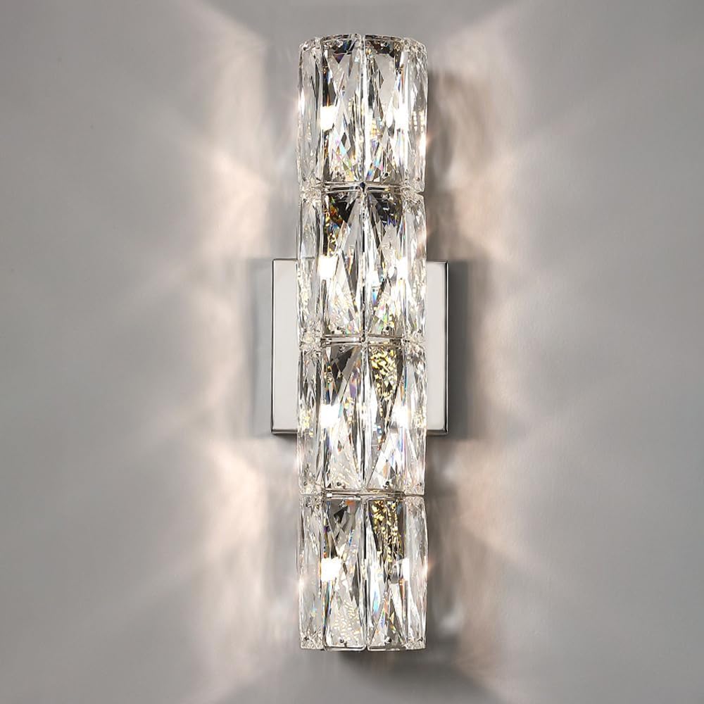 HYJAUSXB Modern Minimalist ry Crystal Wall Sconce - Ch Lighting for Living Room, Bedroom & Bathroom Nordic Lamps Hallway Vani Decor