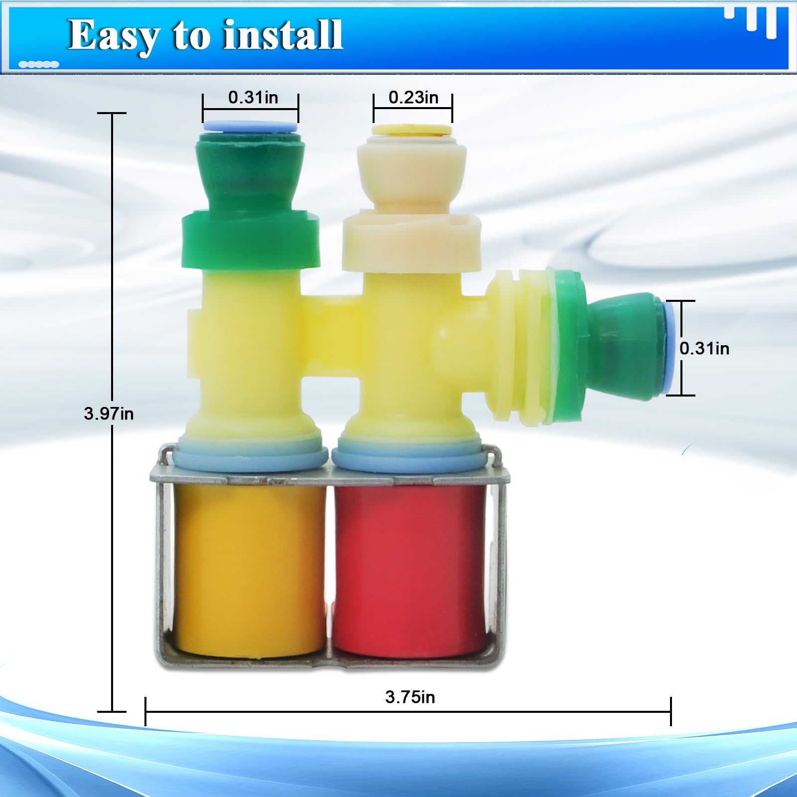 ClimaTek Refrigerator Water Valve Replacement For KitchenAid Maytag Whirlpool AP6026391 W10881366