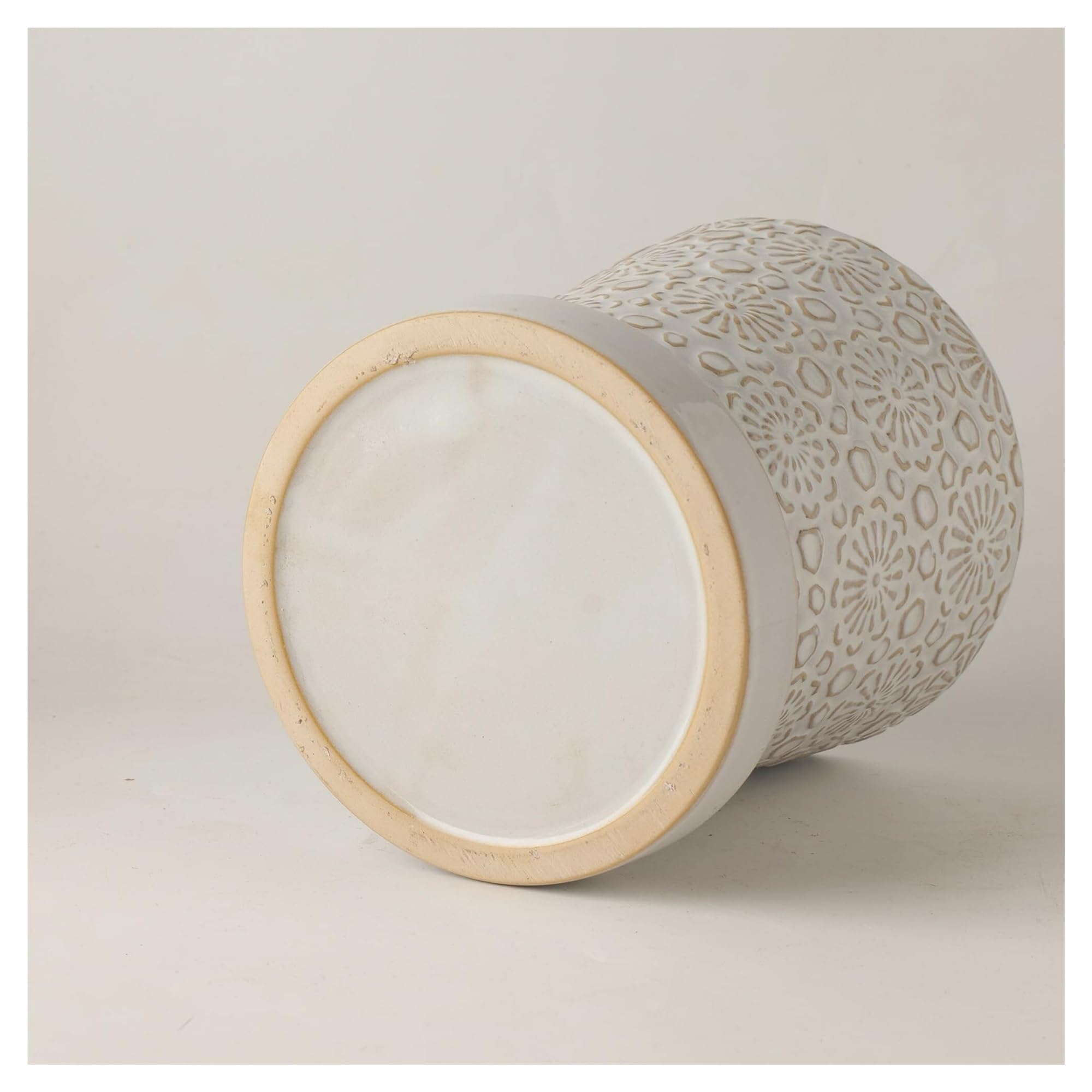 Donice ogrodowe Dekoracyjna ceramiczna doniczka z otworem drenażowym i spodkiem Nowoczesna donica na kwiaty ozdobne
