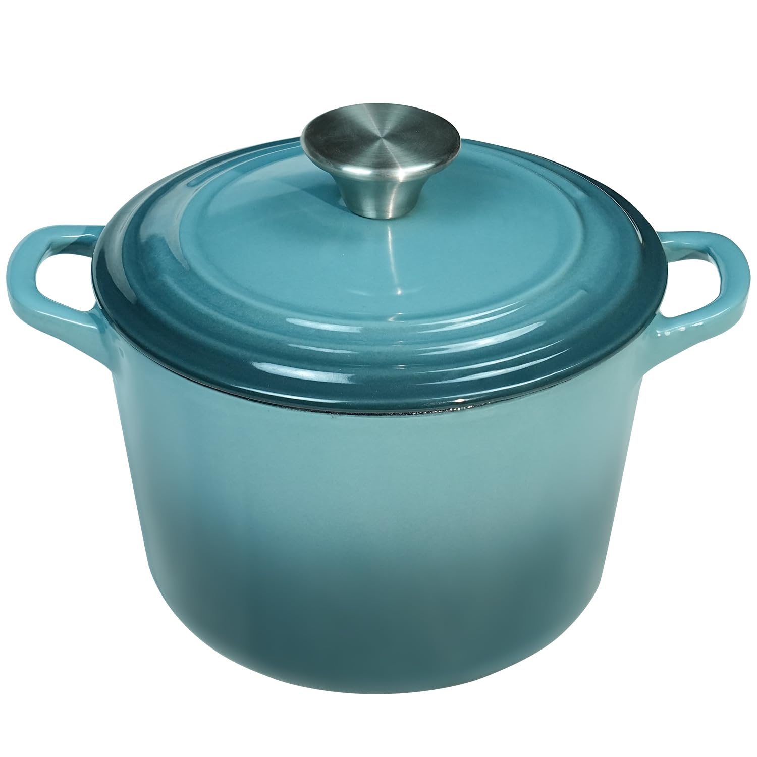 Flavehc Dutch Oven Pot with Lid 1.8 qt, Slateblue