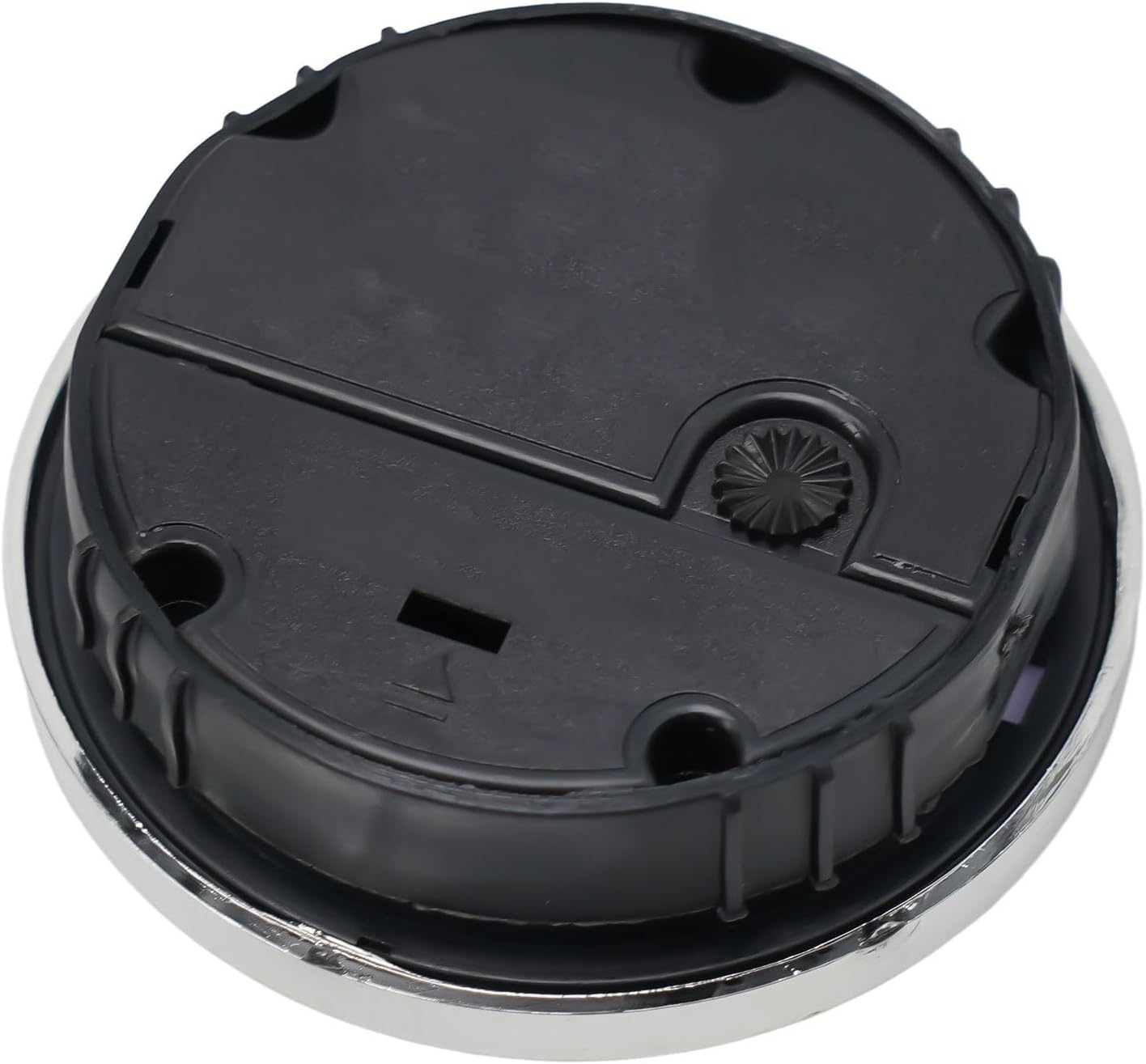 65Mm Quartz Clock Insert Movement With Gold Trim, Roman Numerals And Clear Lens For DIY Clock Repair, Fits 55Mm Back Cover, 25Mm Depth, Requires 1 AAA Battery(Battery Not Included)(Silver)