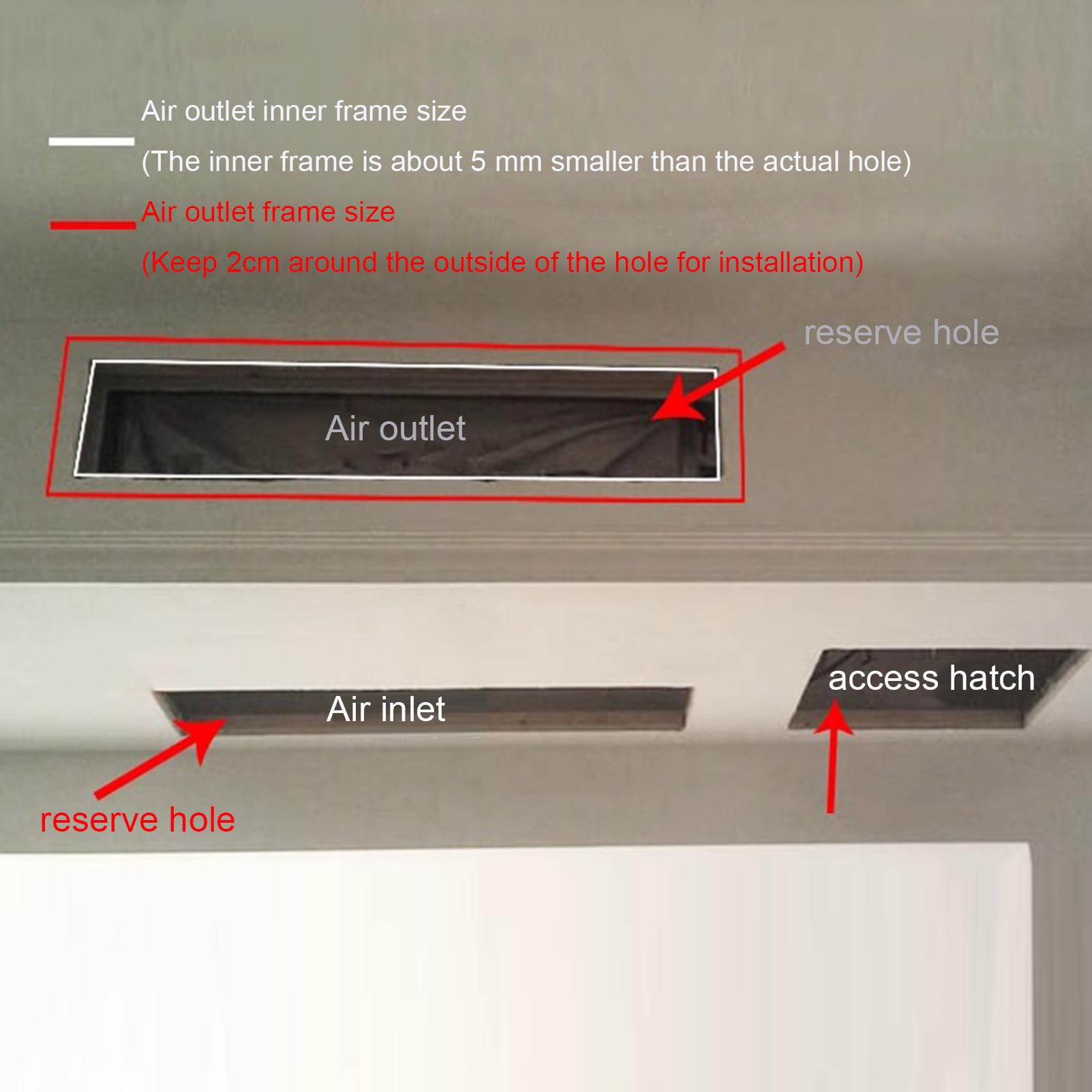 Griglia centrale in ABS per aria condizionata con filtro, griglia di sfiato decorativa per aria condizionata centrale rettangolare, moderna copertura di ventilazione per ufficio, cucina, ventilazione