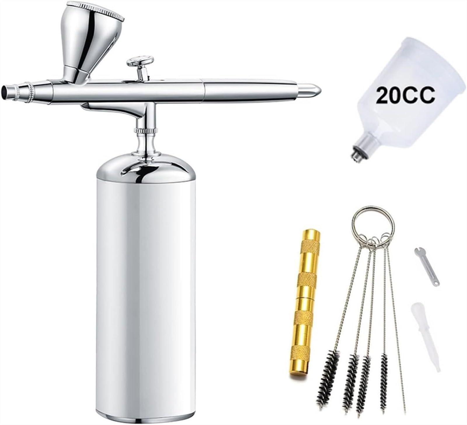 Zestaw do aerografu kosmetycznego Sand Blaster Mini ręczny zestaw do aerografu Modele w zmniejszonej skali Zestaw do salonu makijażu (kolor: część A: czarny)(Part a White)