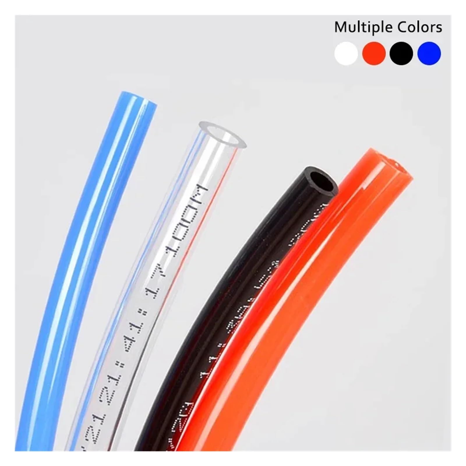 Tubo de poliuretano de 10 m, 20 m, 50 m o 100 m (4 mm, 6 mm, 8 mm, 10 mm y 12 mm) for compresores.(Orange 10m,12x8mm)