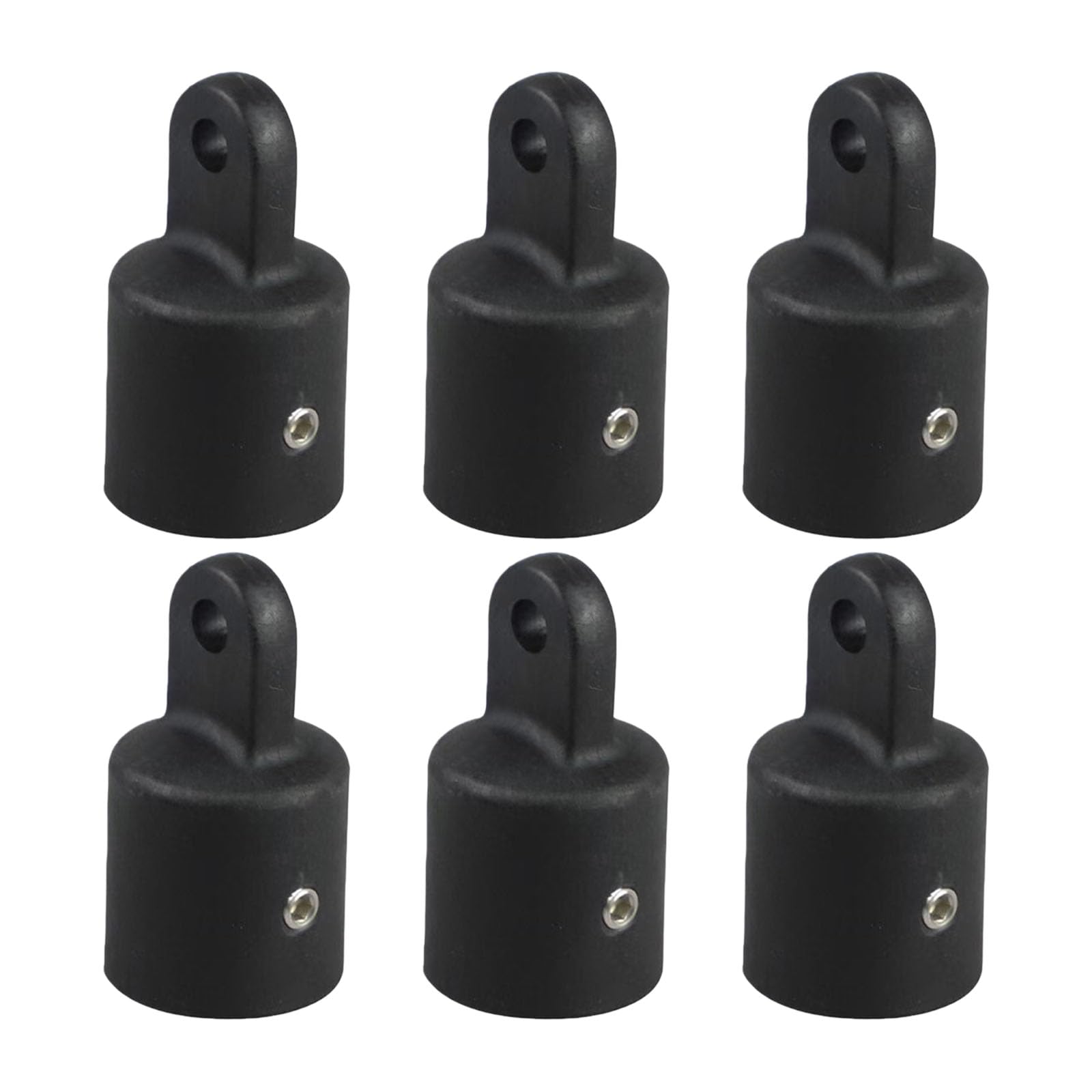6Pcs Nylon Eye End Cap Sliding Hat 25mm Eye End Fittings Quick Setups Glides Caps for Awnings Canopy Tent Accessories Marine Boats Hardware Fittings