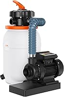 Vista 12 de VEVOR Bomba de filtro de arena de 10 pulgadas, 1585 GPH, sistema de bombas de piscina de 0.33 HP y filtros con válvula multipuerto de 6 vías