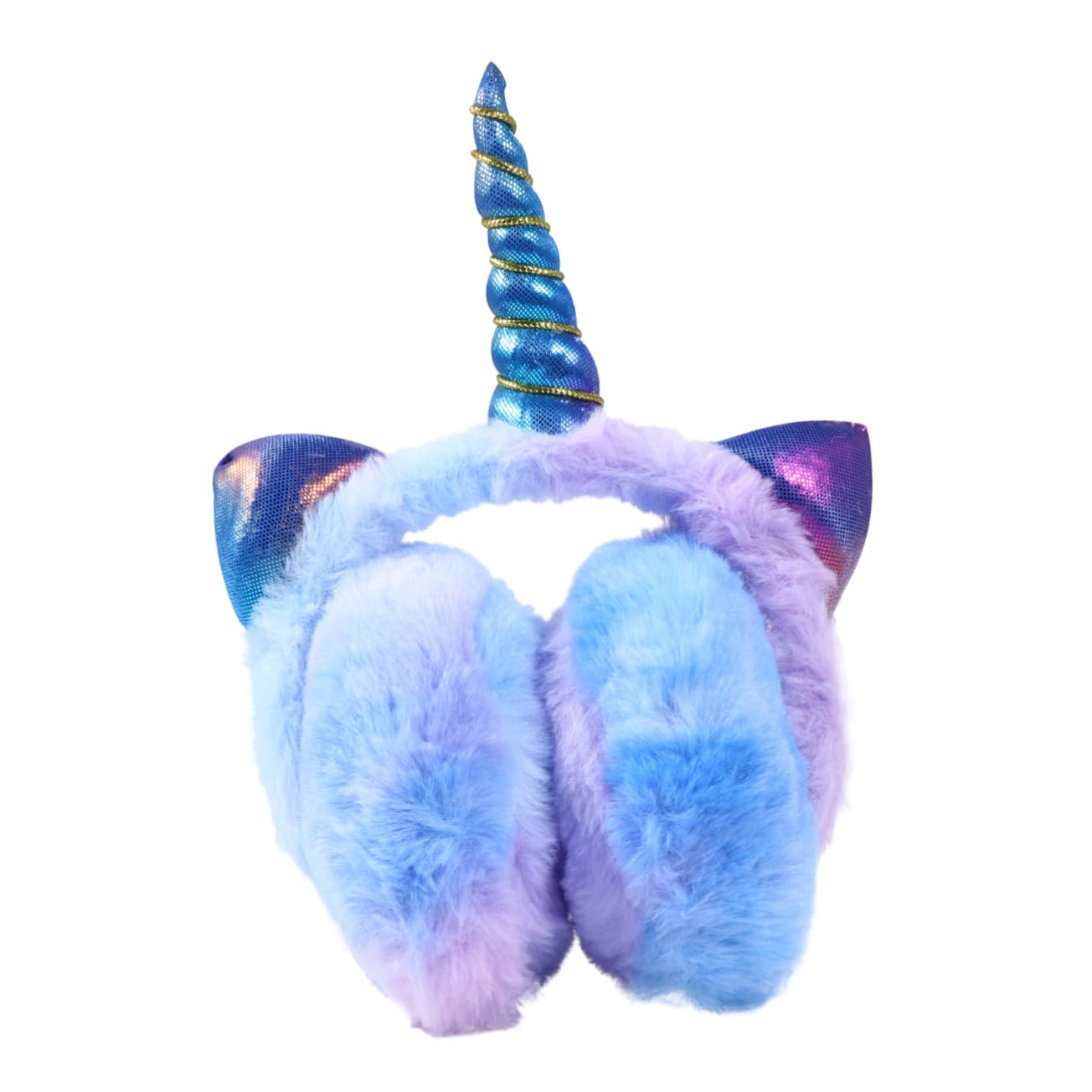 ROMISBABA Lovely Unicorn Ear Warmer for Cute Gradient Color Ear Soft and Warm Winter Ear Protection for Boys and Random Color Design