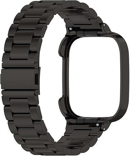 Miniatura 6 de FitTurn Correa de metal compatible con Xiaomi Redmi Watch 32Lite Band hombres y mujeres, sin huecos, pulseras de acero inoxidable sólido para Xiaomi