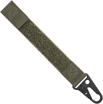 KRYDEX Utility Hook with Aluminum Carabiner and Hook & Loop MOLLE Strap