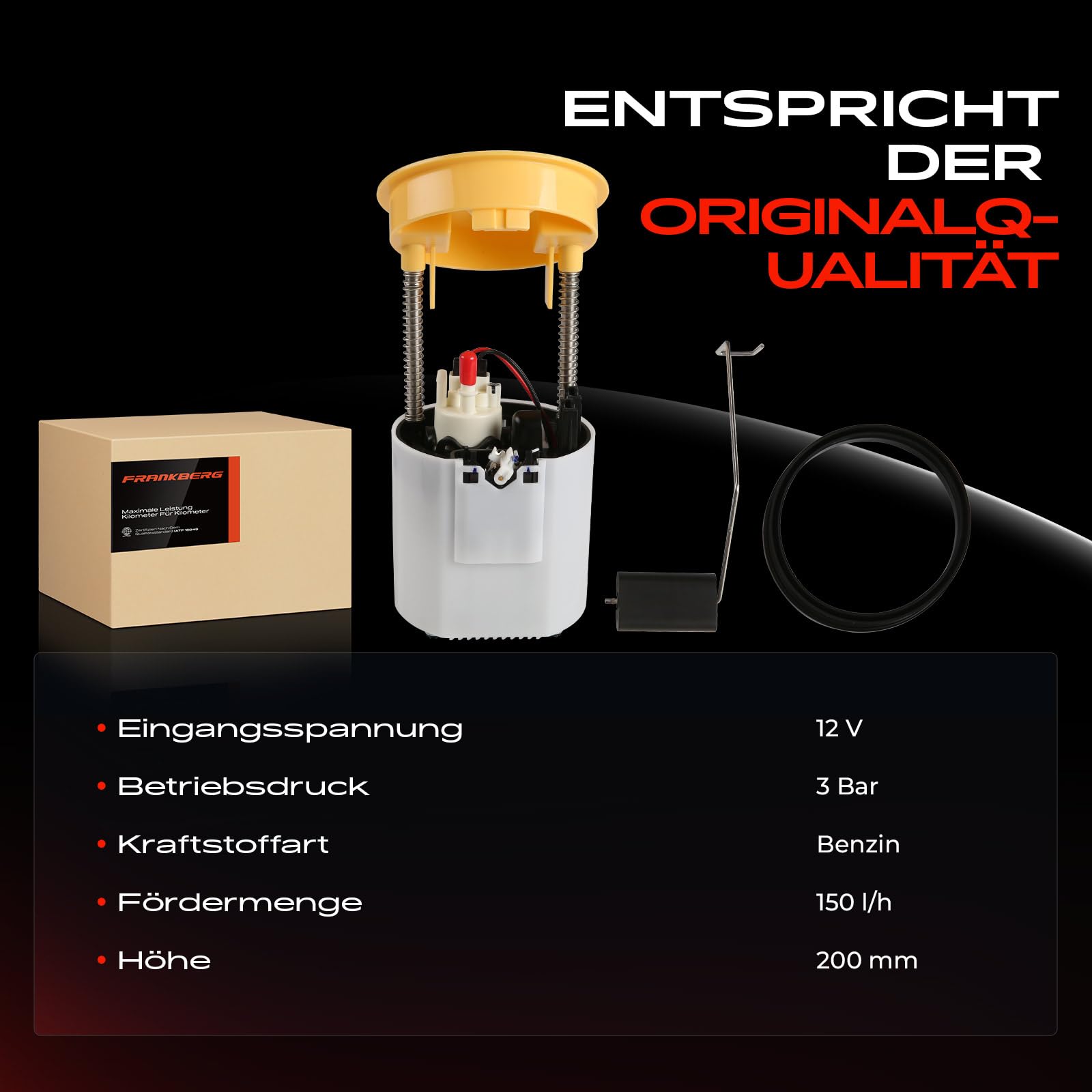 Frankberg Kraftstoffpumpe Benzinfilter für CLS C219 E-Klasse S211 W211