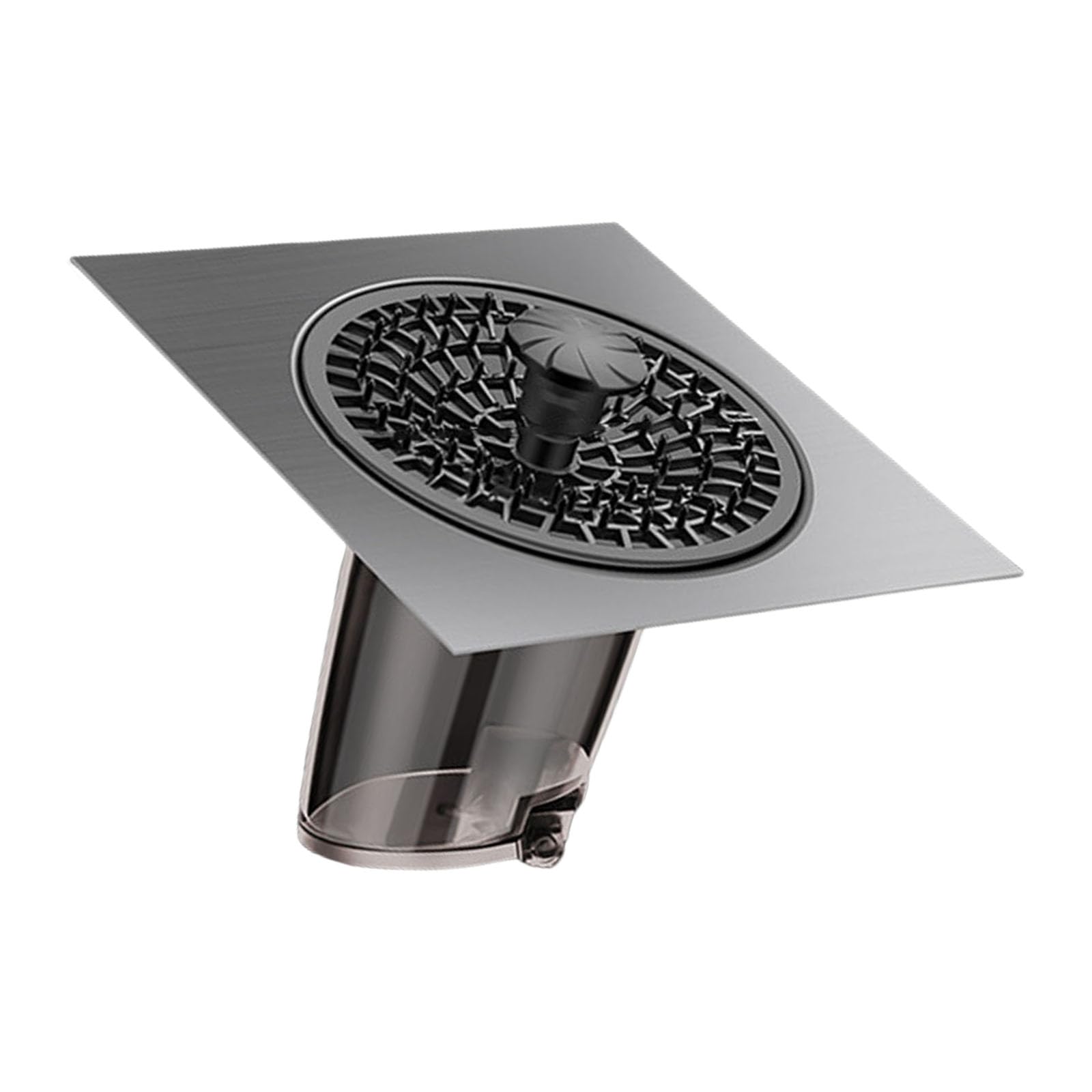 Nucelit 304 Black Quick Install Abs Shower Drain Cover Hurdles Drain Odors Prevents Clogging Suitable Home Refurbishment Comprehensive Bathtub Cover