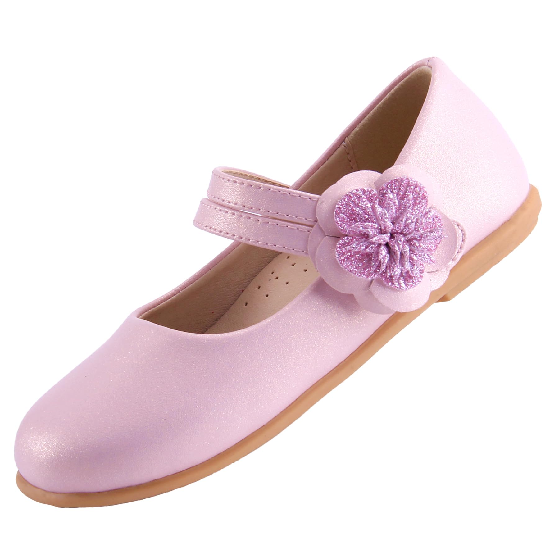 Chaussures Mary Jane Pailletées Filles – Ballerines Princesse Avec Nœud, Velcro, Antidérapantes Pour Mariage, École & Fêtes