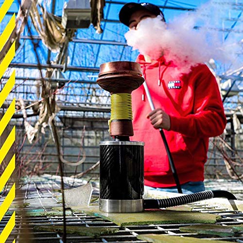 GAO-BO Shisha, Shisha Set Glastopf, kleine Edelstahl-Carbon-Faser beweglicher Topf – Bild 8