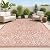 Jonathan Y 4x6 Medallion Textured Indoor/Outdoor Area Rug, Red/Taupe