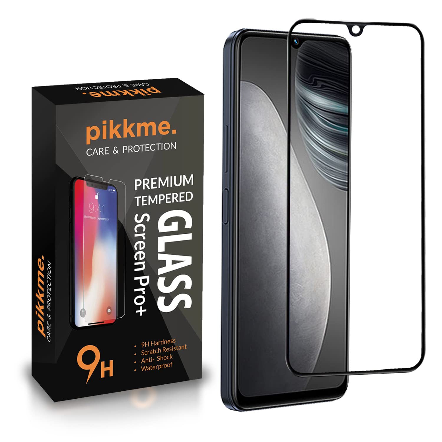 Pikkme Tempered Glass for iQOO Z6 5G Screen Protector Edge to Edge Coverage with Easy Installation kit Black (B0C43L65GY) Amazon Price History, Amazon Price Tracker