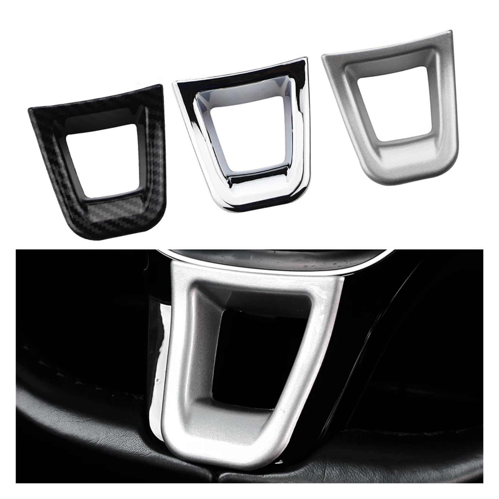 Dekoracja na kierownicę samochodową,Compatible With Volkswagena | Compatible With VW,for Golfa,for MK7,7 7.5 2013-2019(Carbon Black)