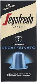 Cápsulas Segafredo Zanetti Descafeinado