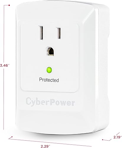 Miniatura 7 de Protector de sobretensión para 1 enchufe, de la marca CyberPower, 100 W, 900 J 1 enchufe NA