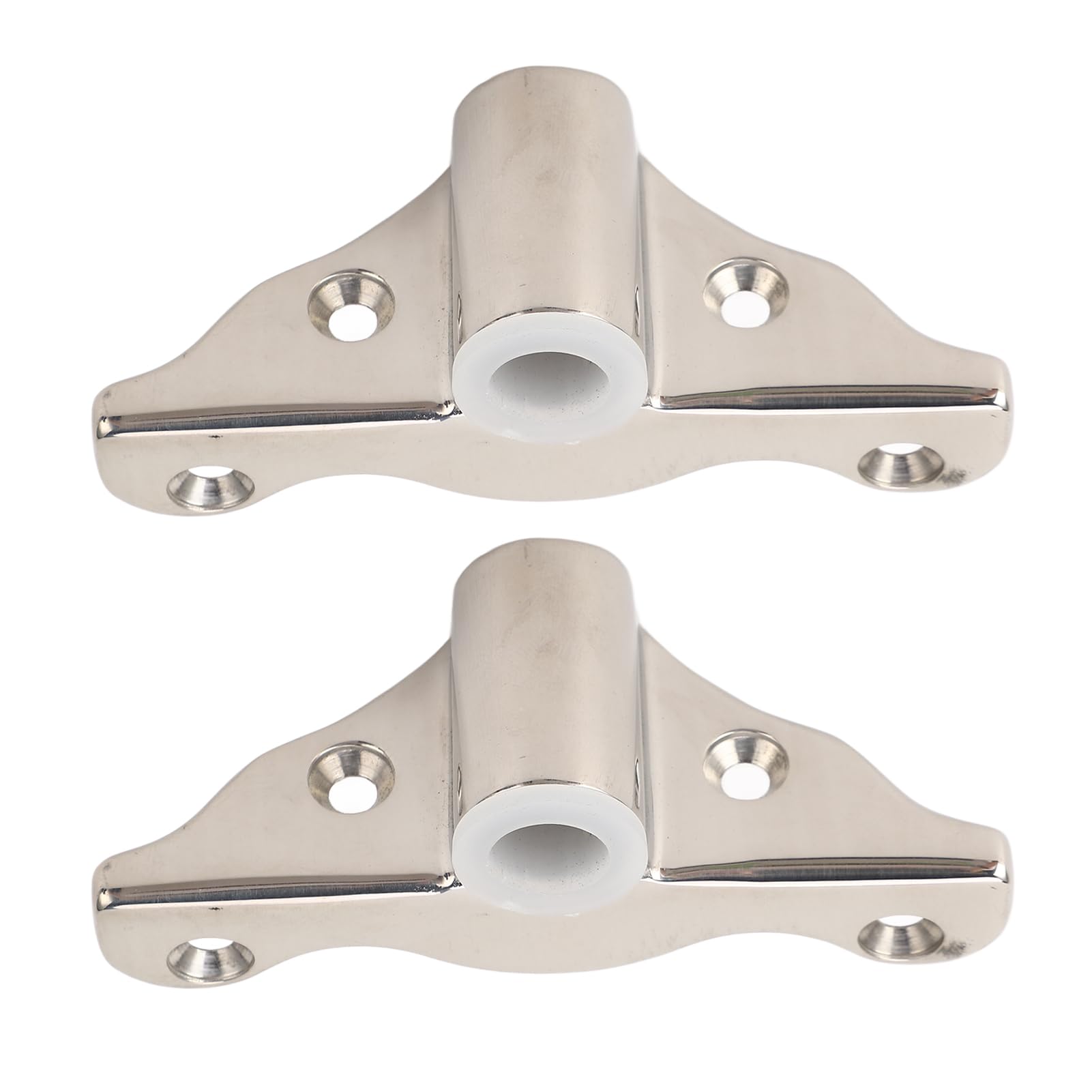 2PCS 316 Stainless Steel Row Lock Oarlock Socket Oarlock Support Bracket for 1/2 Shank Angle Side Mount for Yacht RV Marine