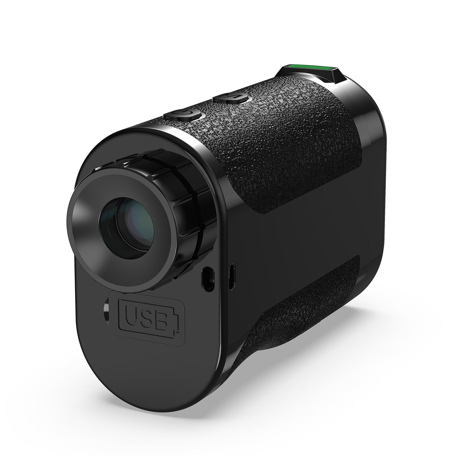 medidor de Distancia láser, Medidor De Distancia Láser, Telémetro Golf Recargable con Carga USB 1000M Y 1200m Medida Encendido/Apagado Pendiente, Área Volumen