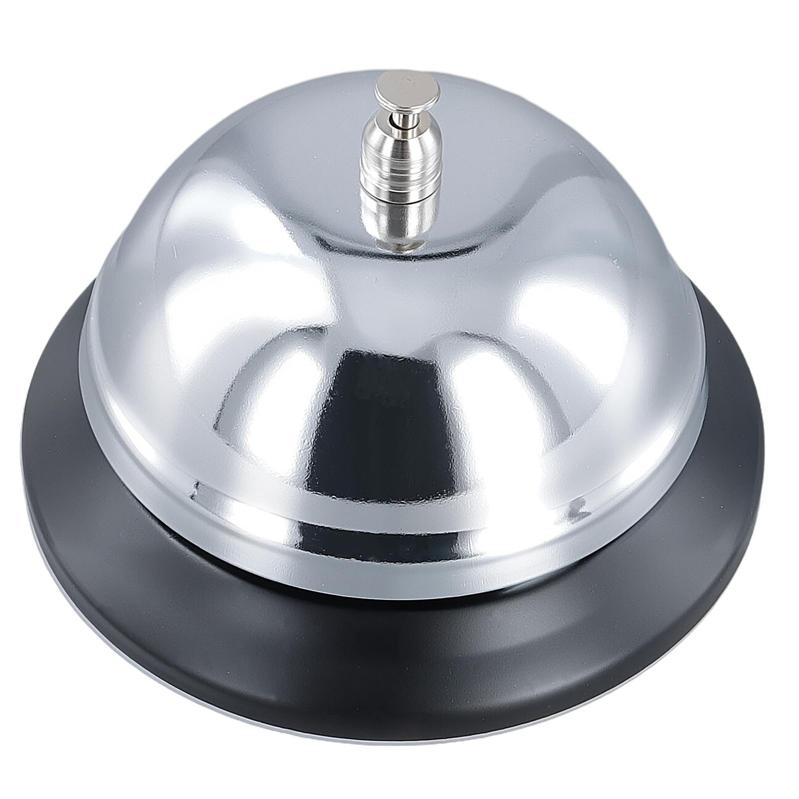 PINGEUI 10 Pack Silver Service Bell, 8.5 x 6 cm Reception Call Bell, Desk Bells Bulk for Reception Desk - Image 4