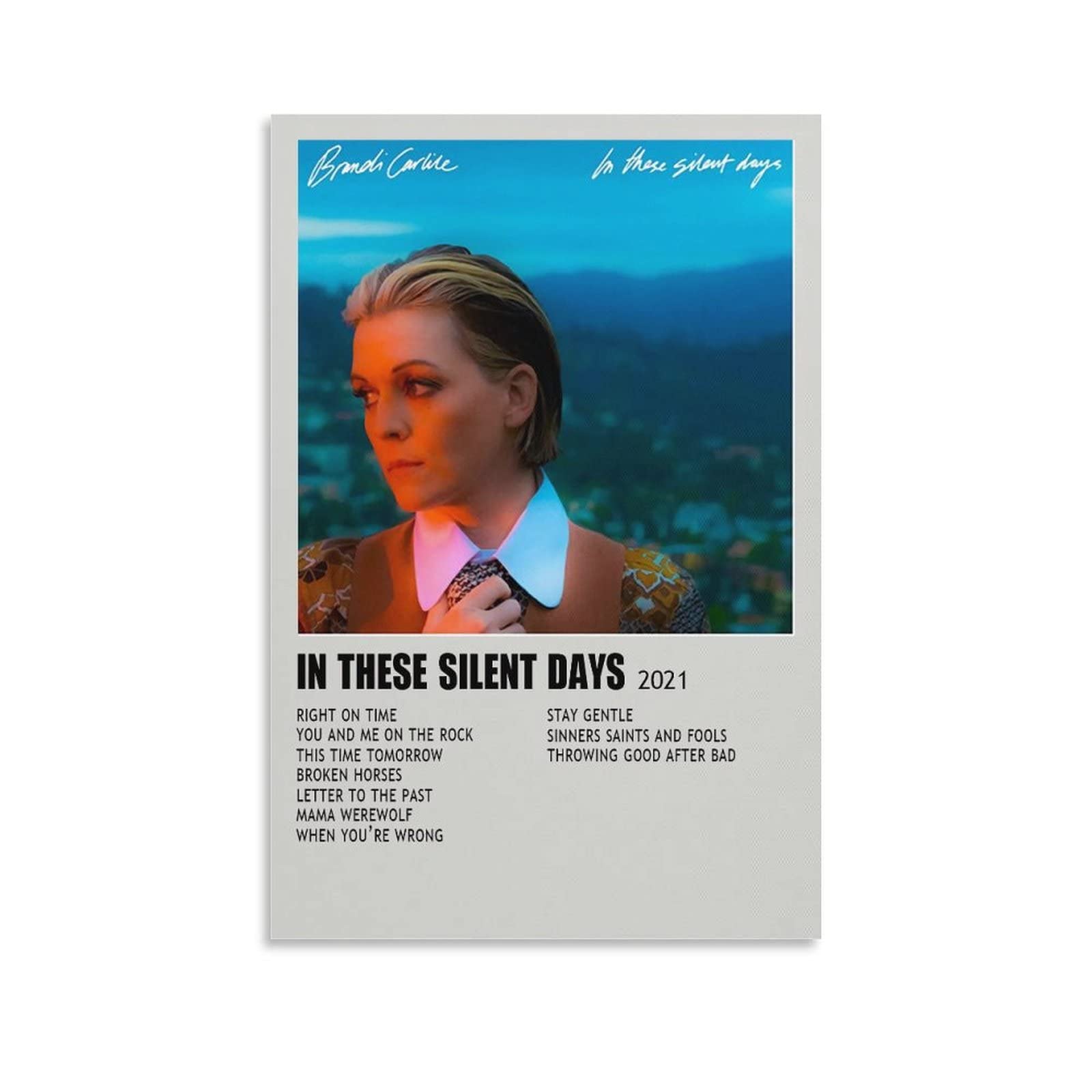 Brandi Carlile in These Silent Days Canvas Poster Bedroom Decor Sports Landscape Office Room Decor Gift Unframe-style20x30inch(50x75cm)