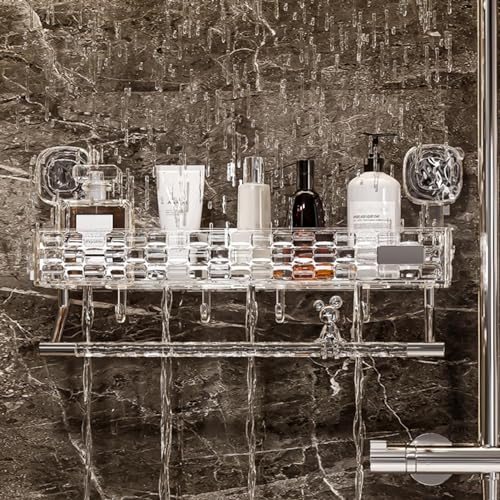 Rangement pour salle de bain antibactérien : étagère de douche à évacuation rapide