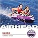 Airhead Slice | 1-2 Rider Towable Tube for Boating, Purple and Black (AHSL-4W)