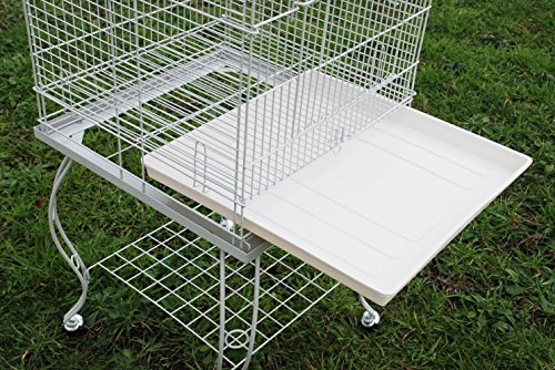 57" Rolling Standing Medium Dome Bird Cage Open Top Quaker Parrot Cockatiel Sun Parakeet Green-Cheek Conure Canary Lovebird Budgie Parrotlet Finch Cage With Detachable Stand #TOP6