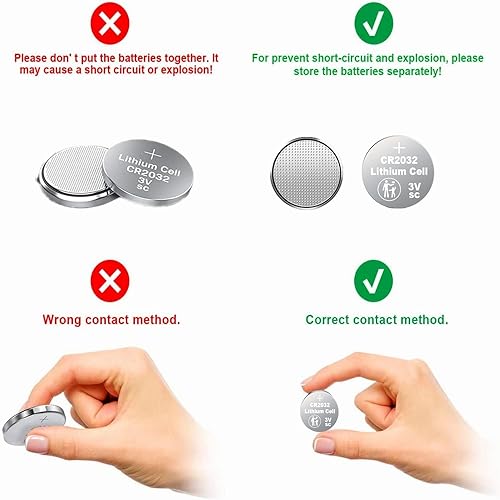 Miniatura 7 de 5 unidades - Batería CR2032 3v batería de botón de litio 2032 batería