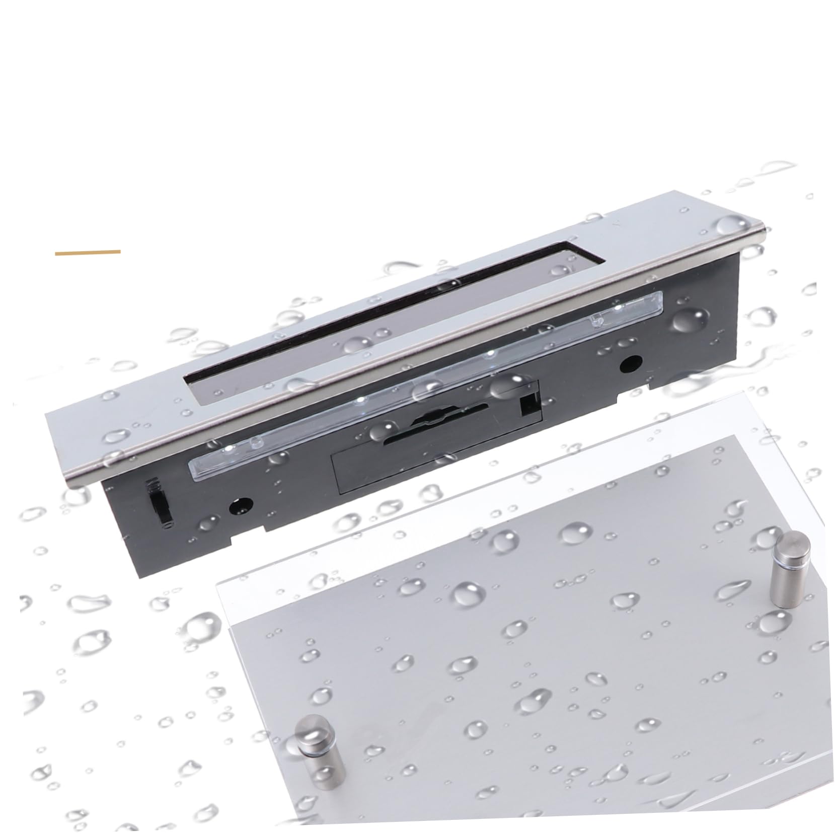Lampada da Parete Solare con Numero Civico a Induzione Luminosa LED in Acciaio Inox Resistente per Esterni, Luce Casa con Ricarica Solare Ecologica, Facile Installazione