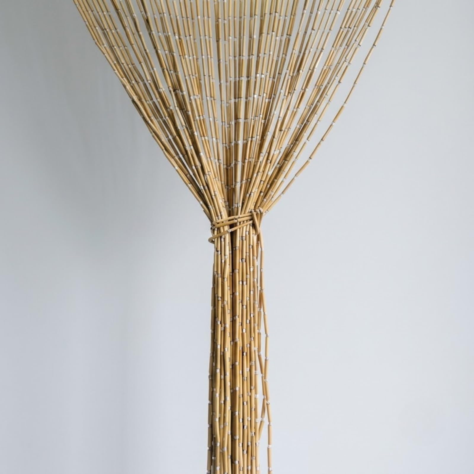 Rideau de Perles en Bois Durable Porte en Perles de Bambou Rétro Fabrication À La Main Séparation Décorative Comme Moustiquaire Pour Appartement Cuisine Salon(Original Wood,80x180cm)
