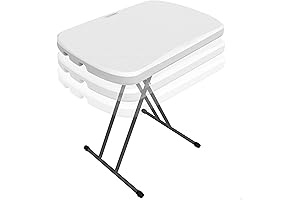 Lifetime Plastic Folding Laptop Table with Adjustable Height