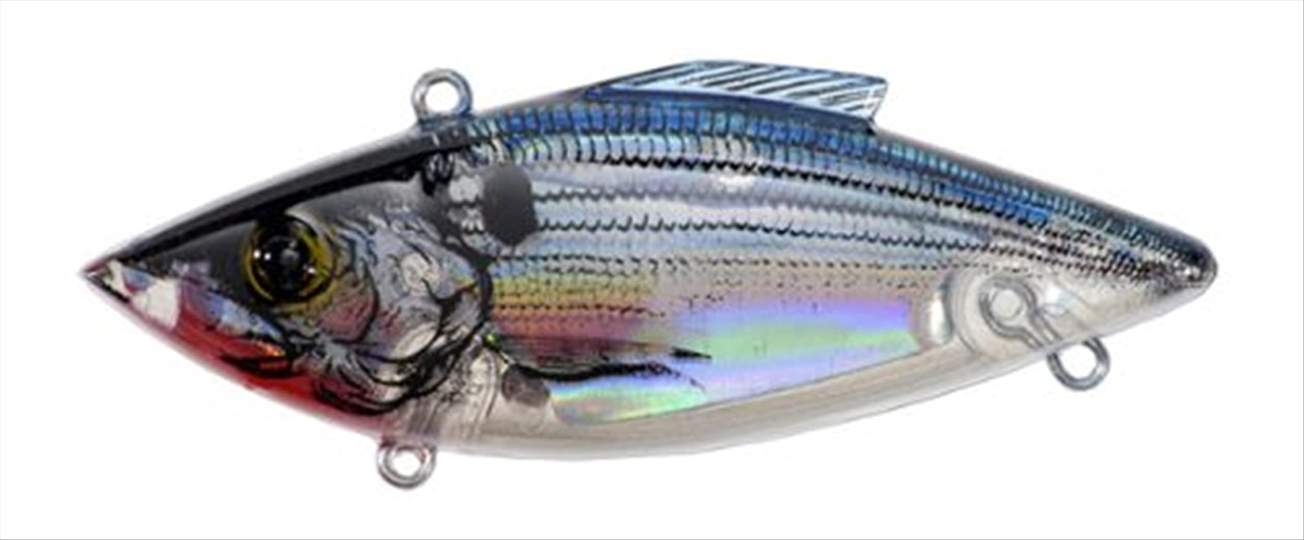 Bill Lewis Lures Lifelike Vibrations Rat-L-Trap 1/2 OZ Lipless Crankbait Fishing Wobble Sinking Lure for Black Bass, Trout, Walleye, Pike, Salmon, Lectric Silver