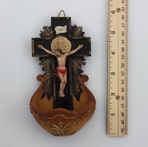 Miniatura 3 de CB St Benedict Crucifix Holy Water Fuentes