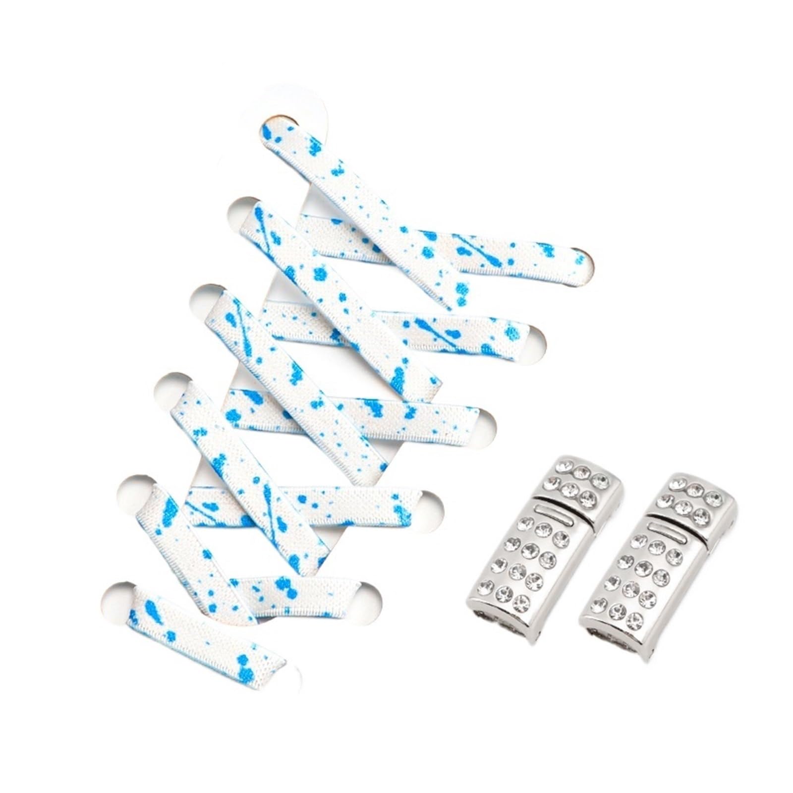 lacci per scarpe, Lacci for scarpe con diamanti senza lacci Elastici piatti for