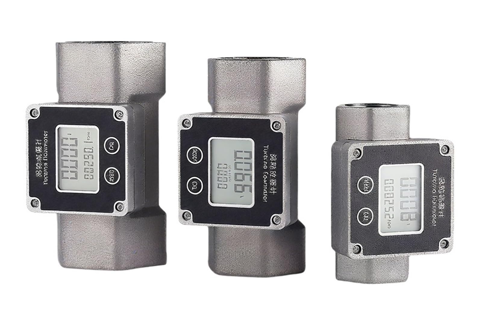 QfUxYYSLD Stainless Steel High Precision Electronic Liquid Flow Meter 1 Inch, 1.5 Inch and 2 Inch.(1 Inch)