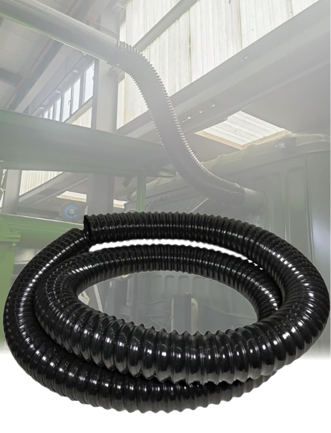K3mq9rw One Color Soft And Tangle-Free Black Pu Dust Collection Hose For Collecting Dust And Chips(20Mm/0.8In)