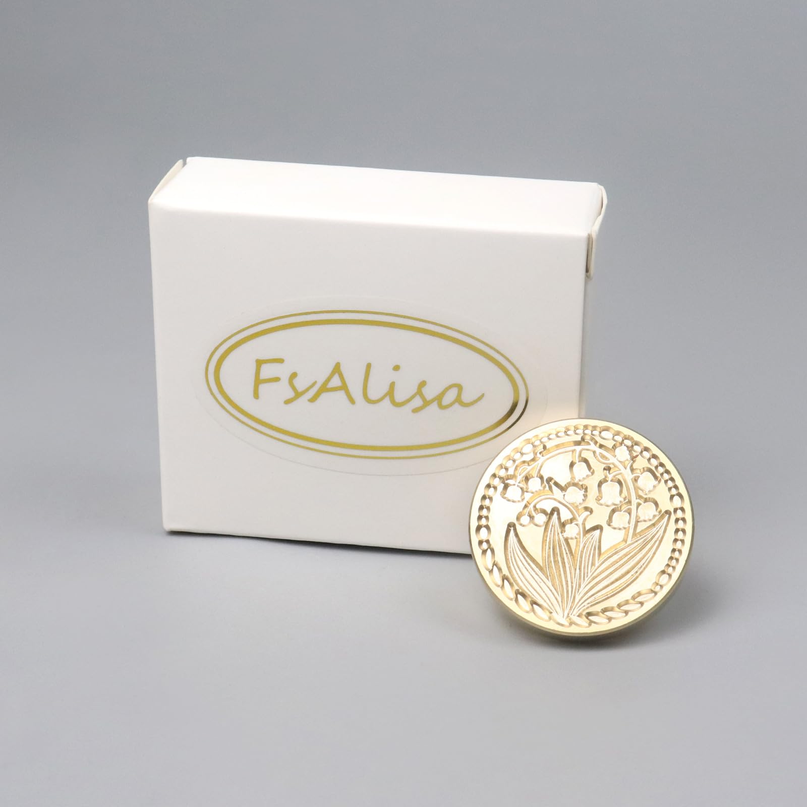 fsalisa Lily of the Valley Sealing Wax Stamp Head Flower Plant Wax Seal Stamp Head Botanical Brass Head without Handle Embellishment Wedding Invitations - Image 4