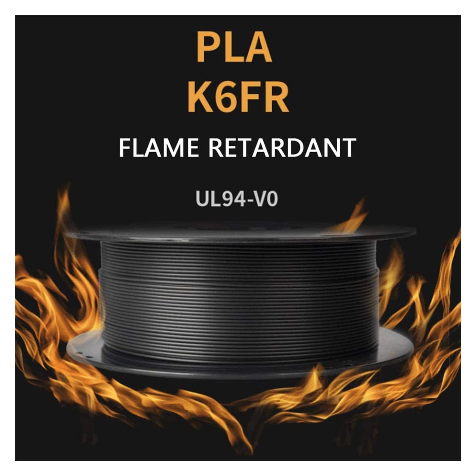 3D printing filament,Printer Consumables PLA K6FR Filament 1.75mm, High Toughness 3D Printer Filament, Flame Retardant Material, 1kg Spool Fit Most FDM Printer ( Color : White , Size : 2.85mm )